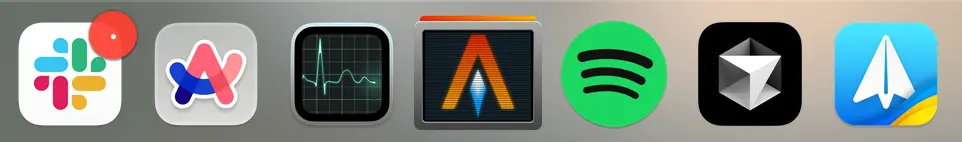 Alacritty's original icon on Dock of macOS